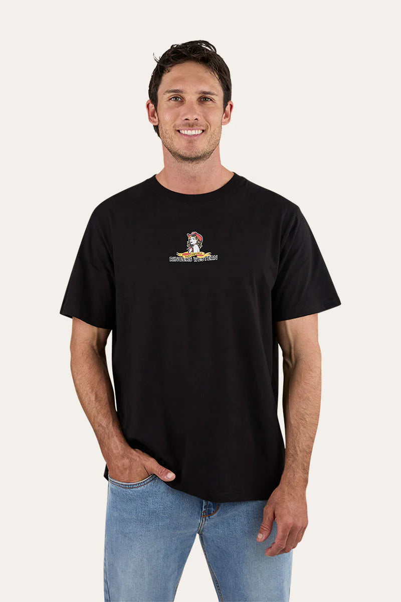 Bad Cowgirls Mens Loose Fit T-Shirt - Black