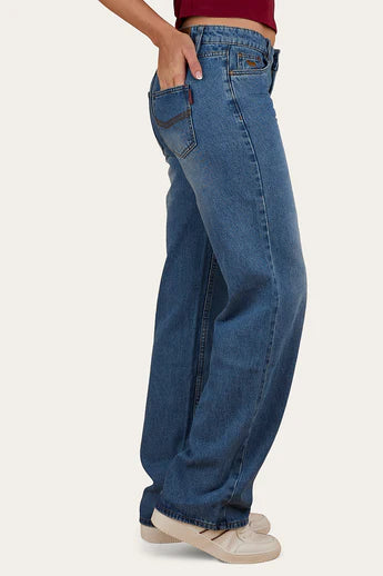 Cammy Low Rise Wide Leg Jean - Light Blue