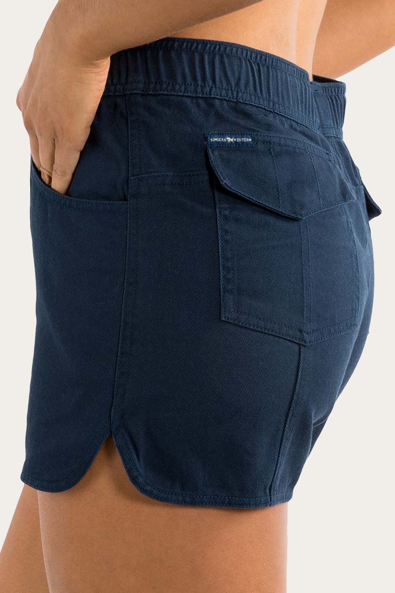 TORA WOMENS HEAVY WEIGHT RUGGERS - DARK NAVY WITH CAMEL - Ringers Western Toowoomba