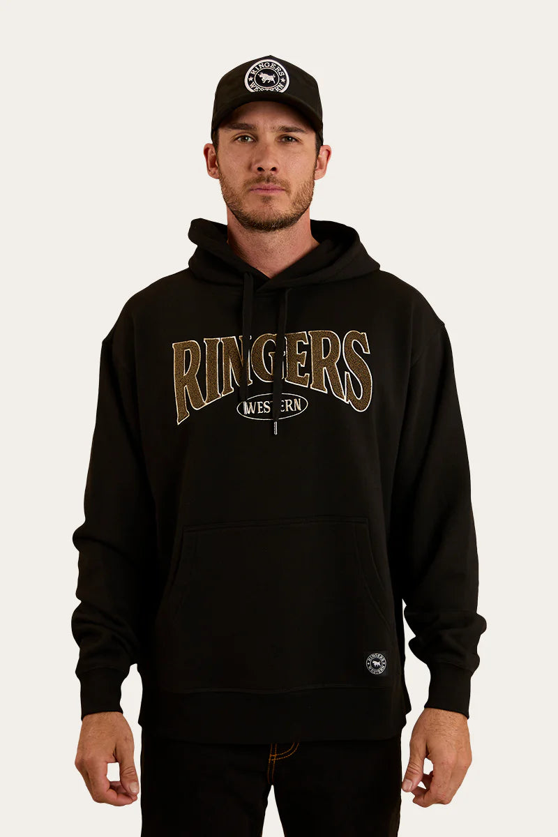 Daylesford Mens Australian Cotton Fleece - Black/Military Green