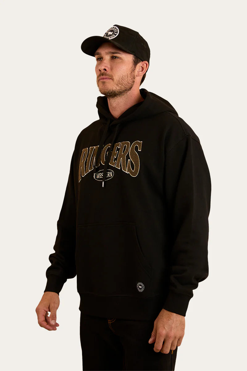 Daylesford Mens Australian Cotton Fleece - Black/Military Green
