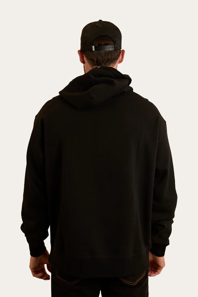 Daylesford Mens Australian Cotton Fleece - Black/Military Green