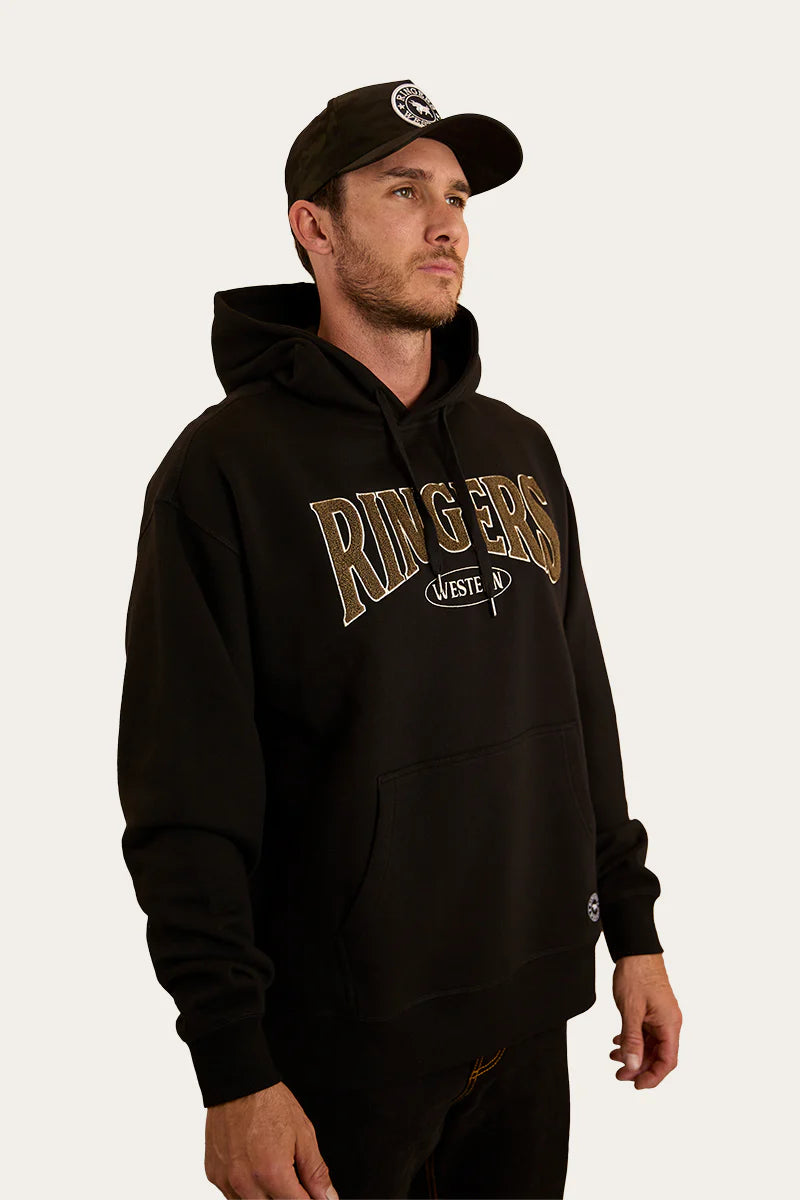 Daylesford Mens Australian Cotton Fleece - Black/Military Green