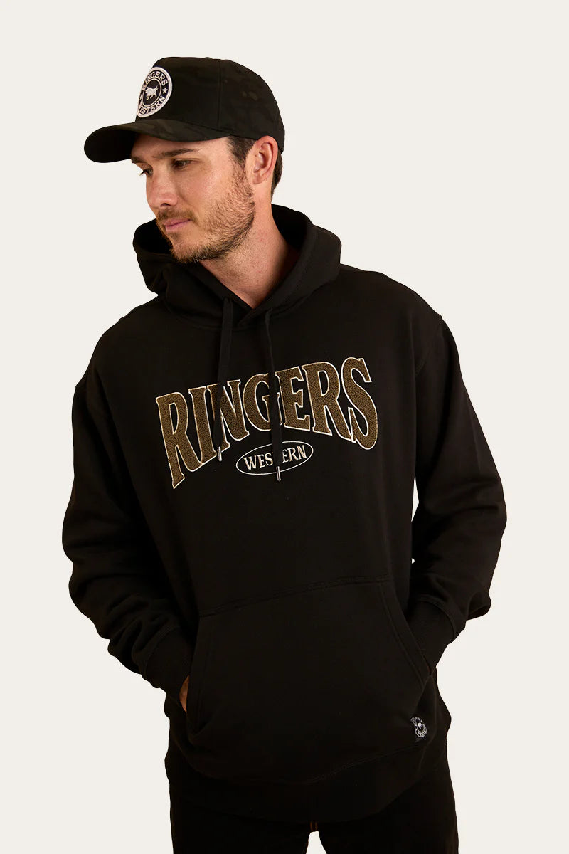 Daylesford Mens Australian Cotton Fleece - Black/Military Green