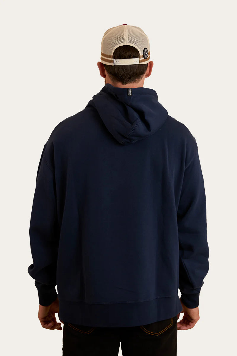 Daylesford Mens Australian Cotton Fleece - Navy/White