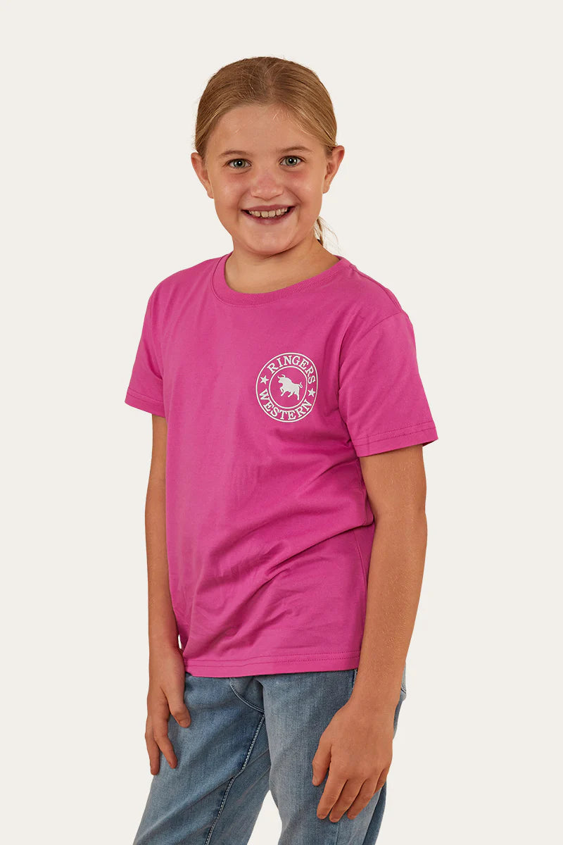 Signature Bull Kids Classic T-Shirt - Candy/White