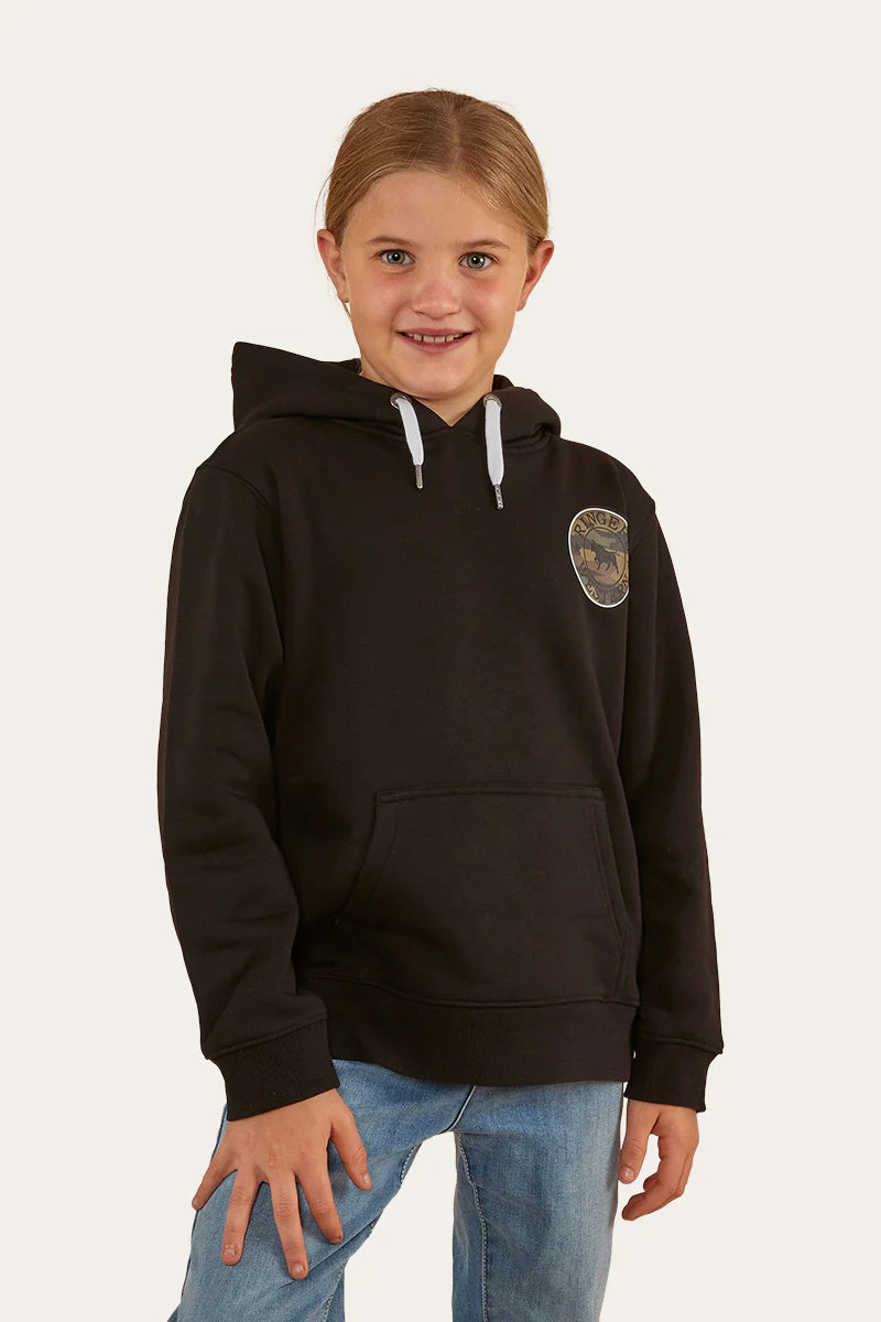 Signature Bull Kids Pullover Hoodie - Black/Camo