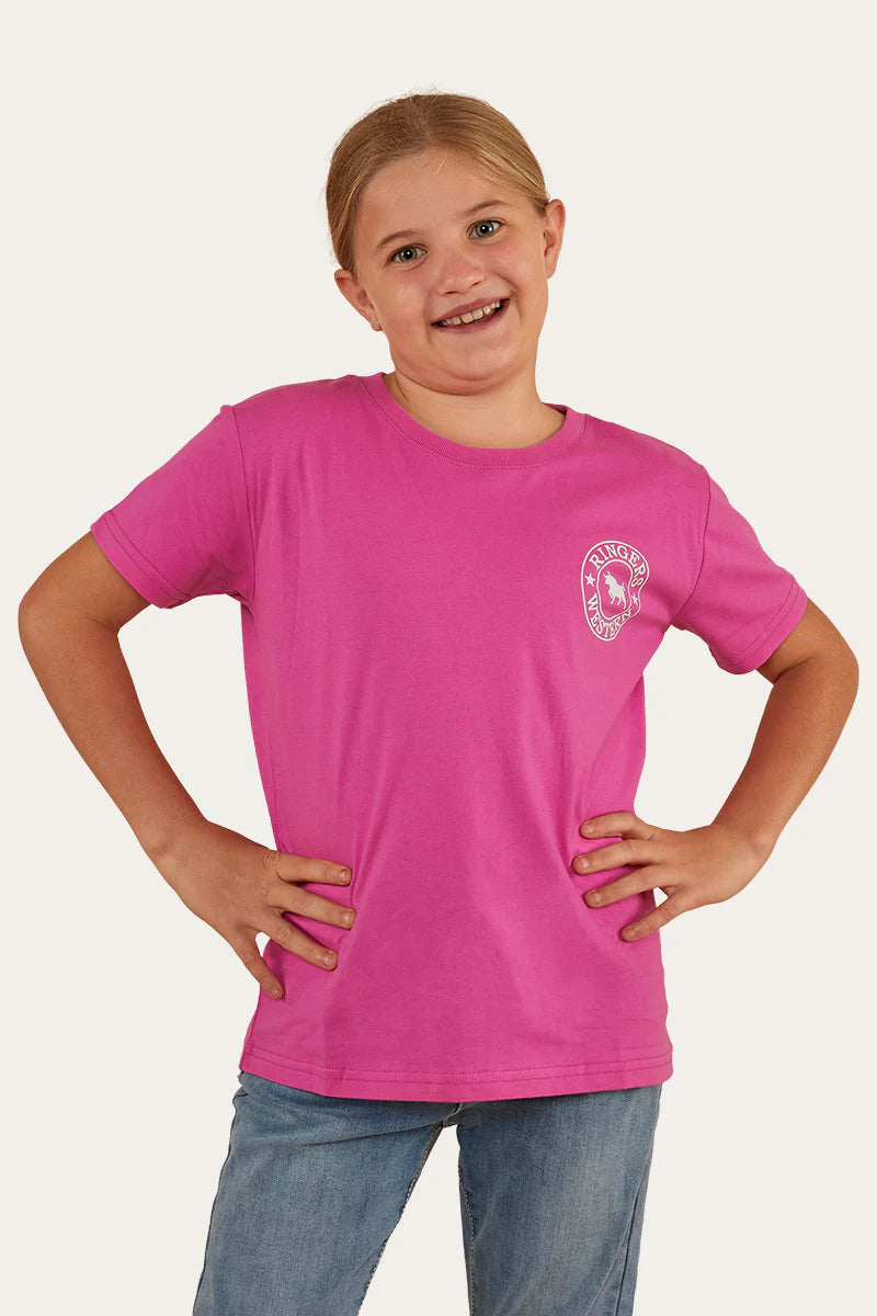 Signature Bull Kids Classic T-Shirt - Candy/White