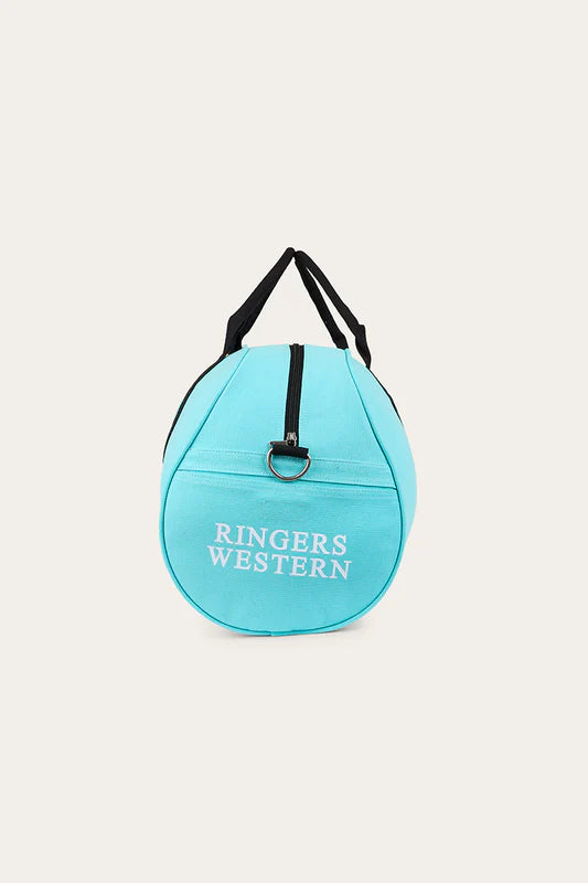 Gundagai Duffle Bag - Turquoise/ Black