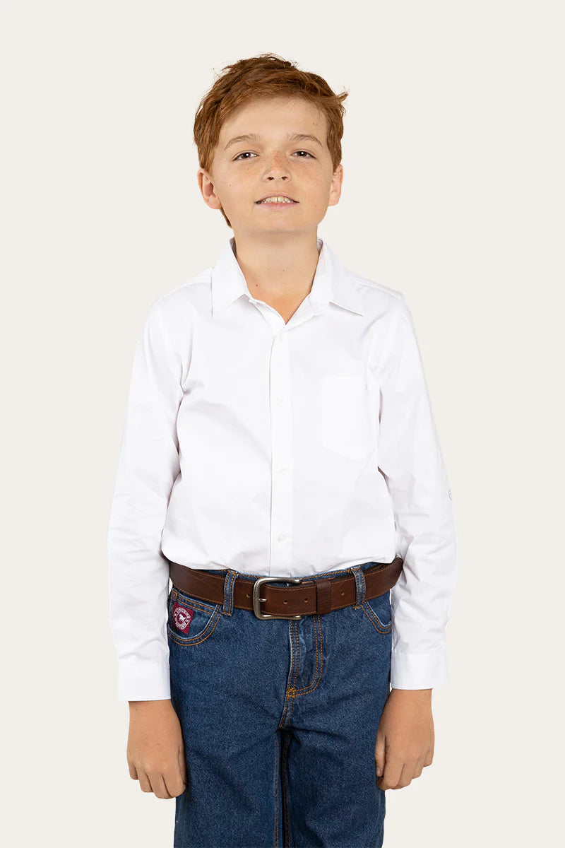 Heritage Kids Dress Shirt - White