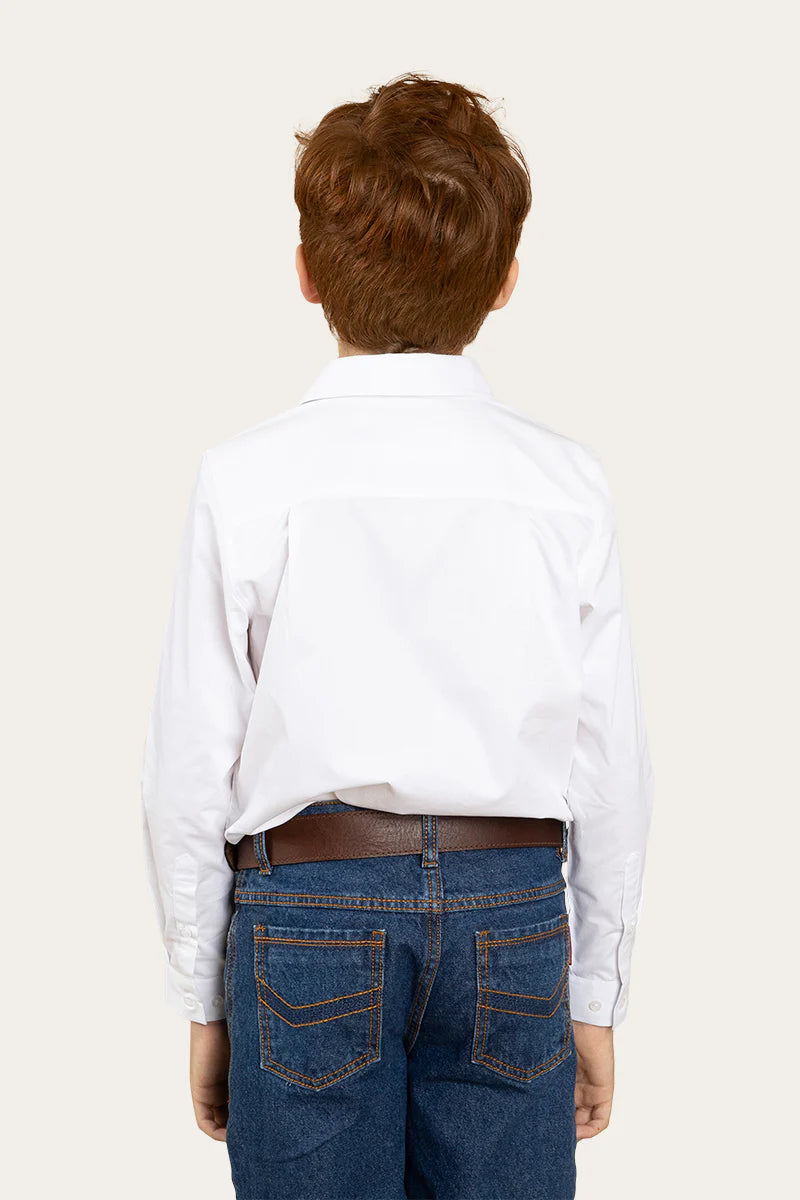 Heritage Kids Dress Shirt - White