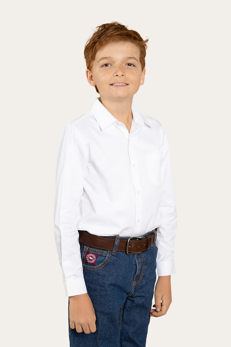 Heritage Kids Dress Shirt - White