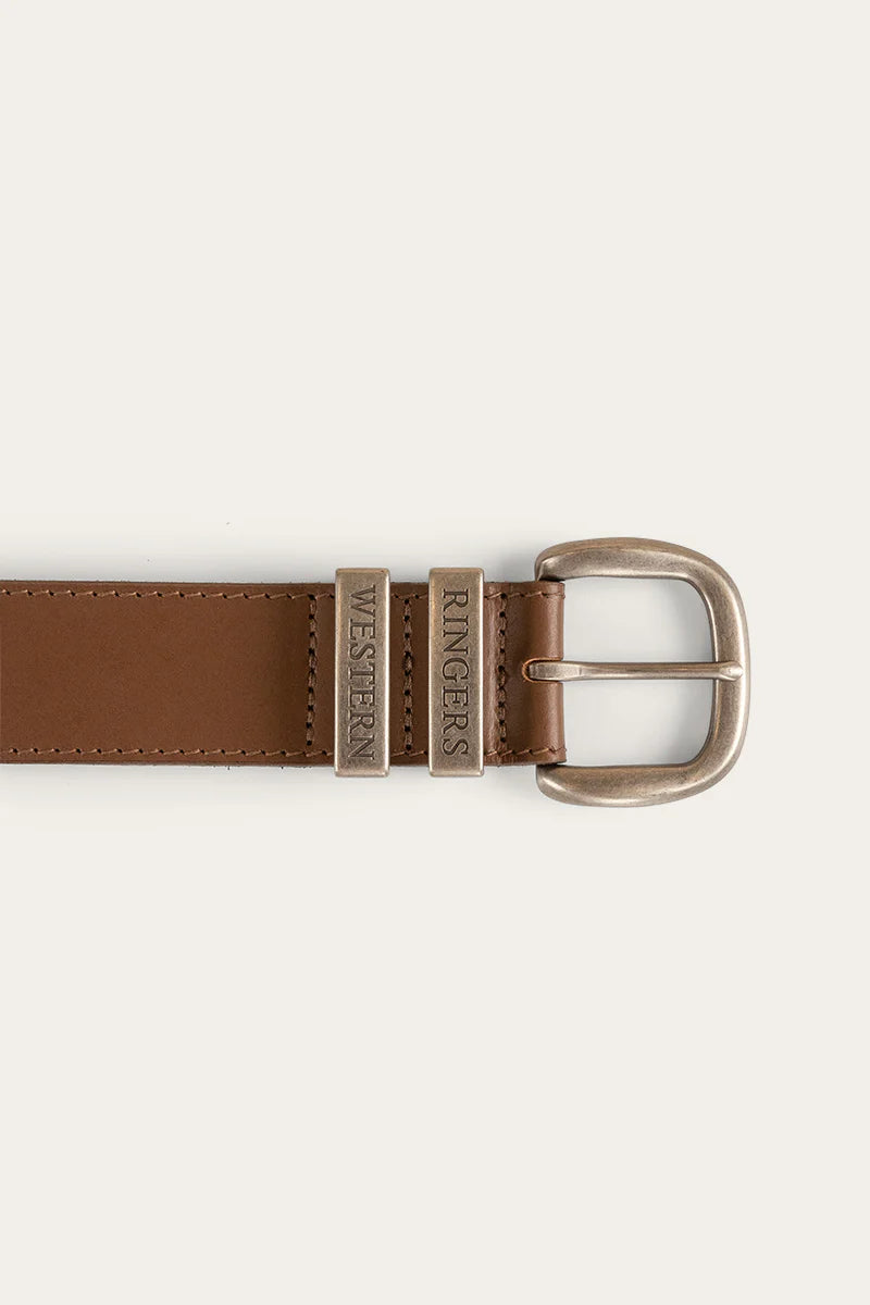 James Kids Belt - Tawny Brown/Silver