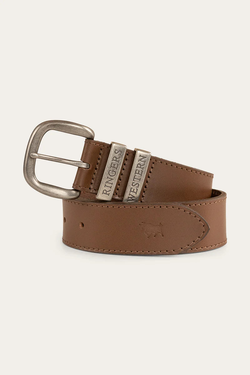 James Kids Belt - Tawny Brown/Silver