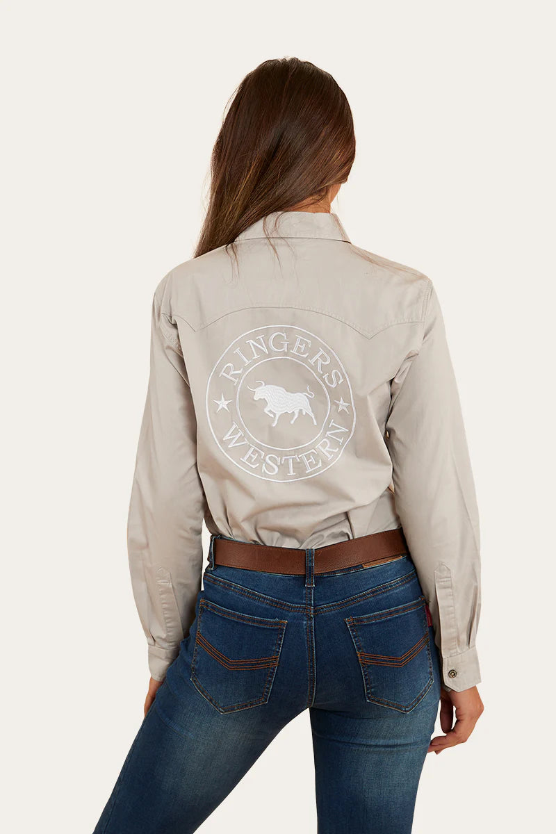 Lambert Womens Work Shirt - Beige