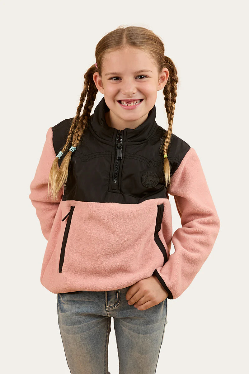 Winton Kids 1/4 Zip Crew Neck Fleece - Dusty Pink