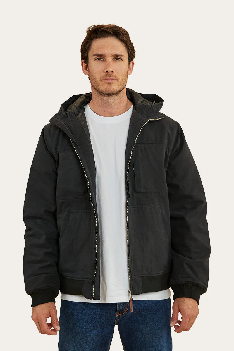 Sinclair Mens Canvas Jacket Black