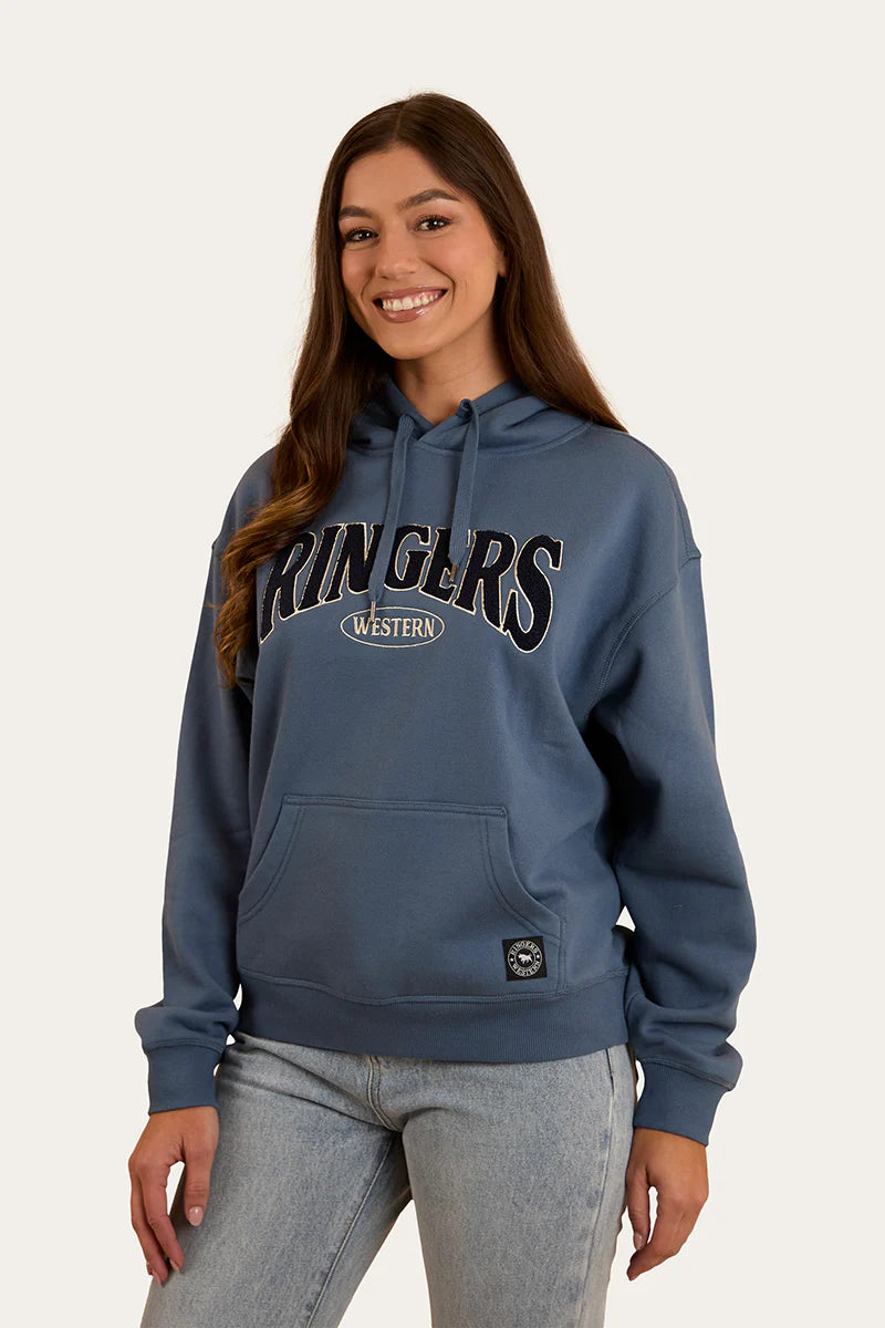 Middleton Womens Australian Cotton Fleece - Yale Blue/White