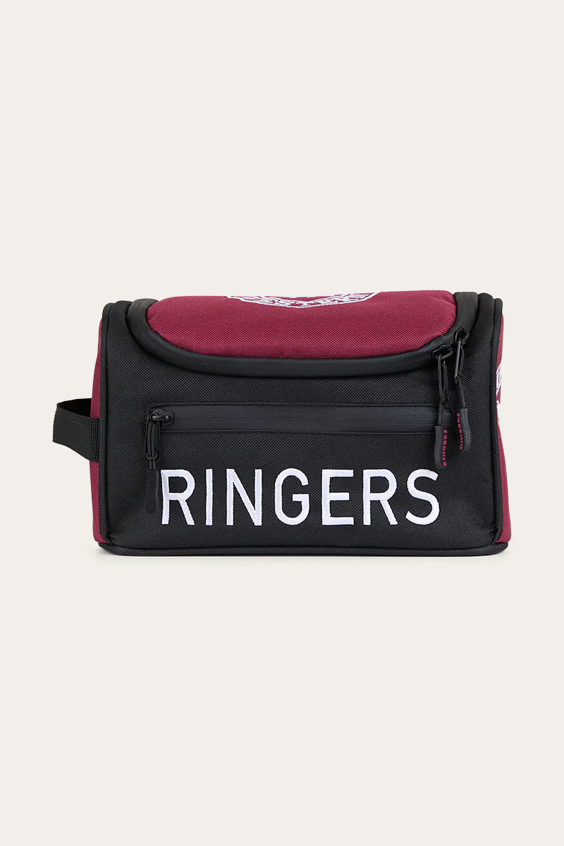 Occy Toiletry Bag - Burgundy/Black
