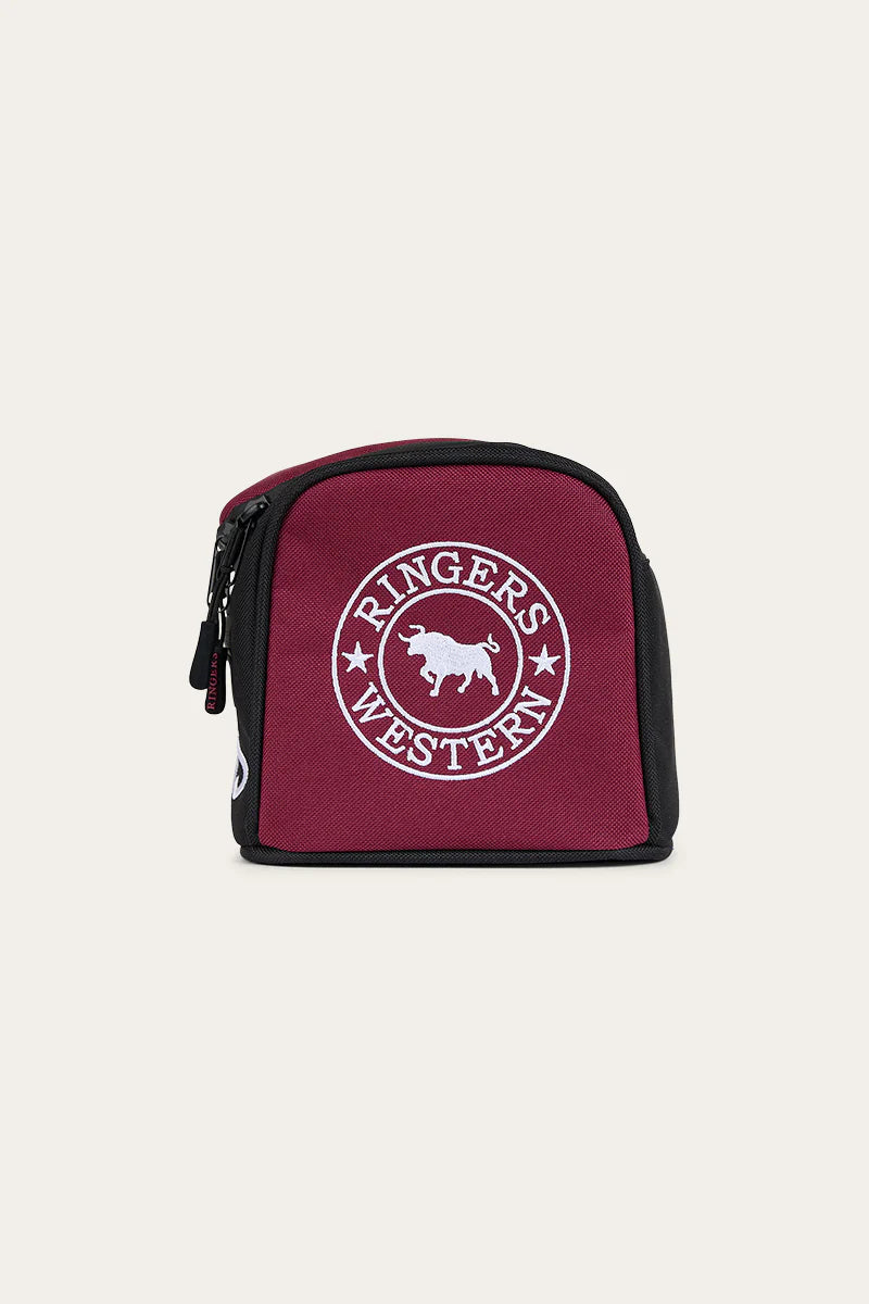 Occy Toiletry Bag - Burgundy/Black
