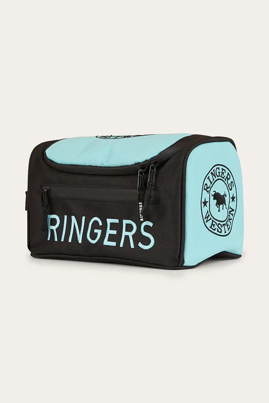 Occy Toiletry Bag - Black/Turquoise