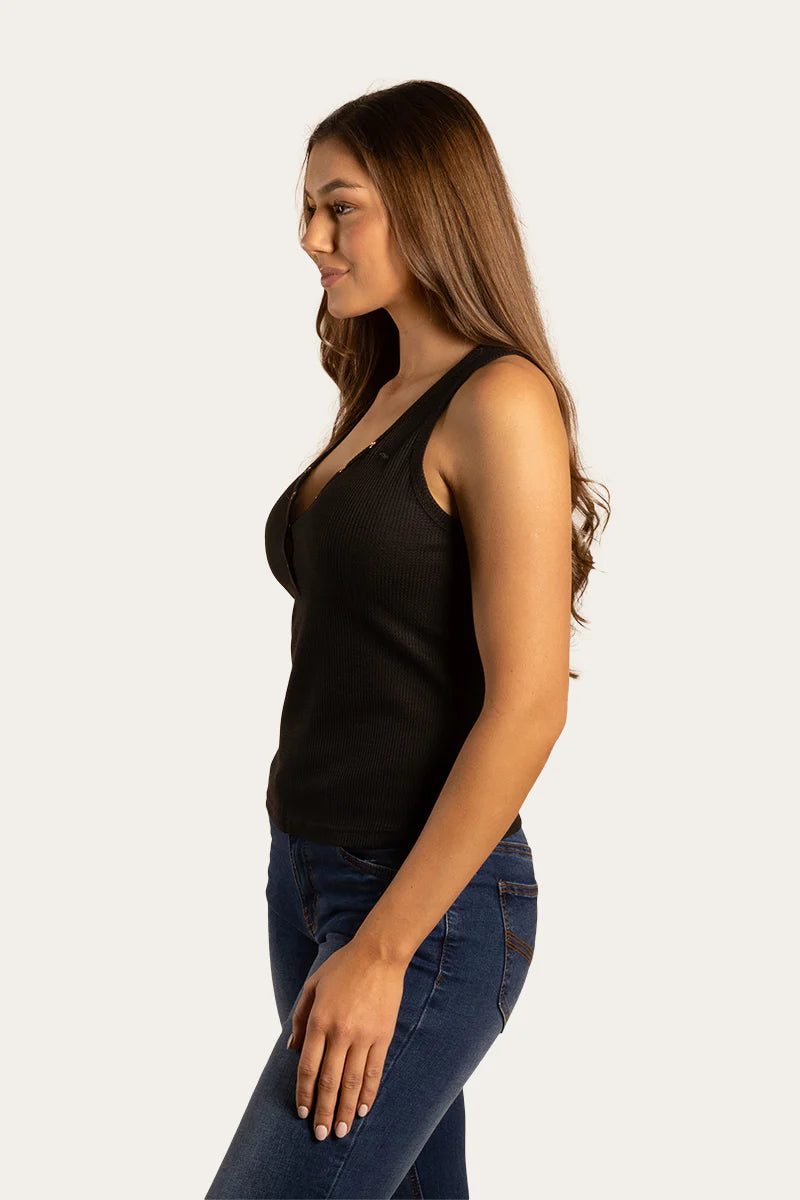 Ashley Womens Fitted Tank - Dark Navy
