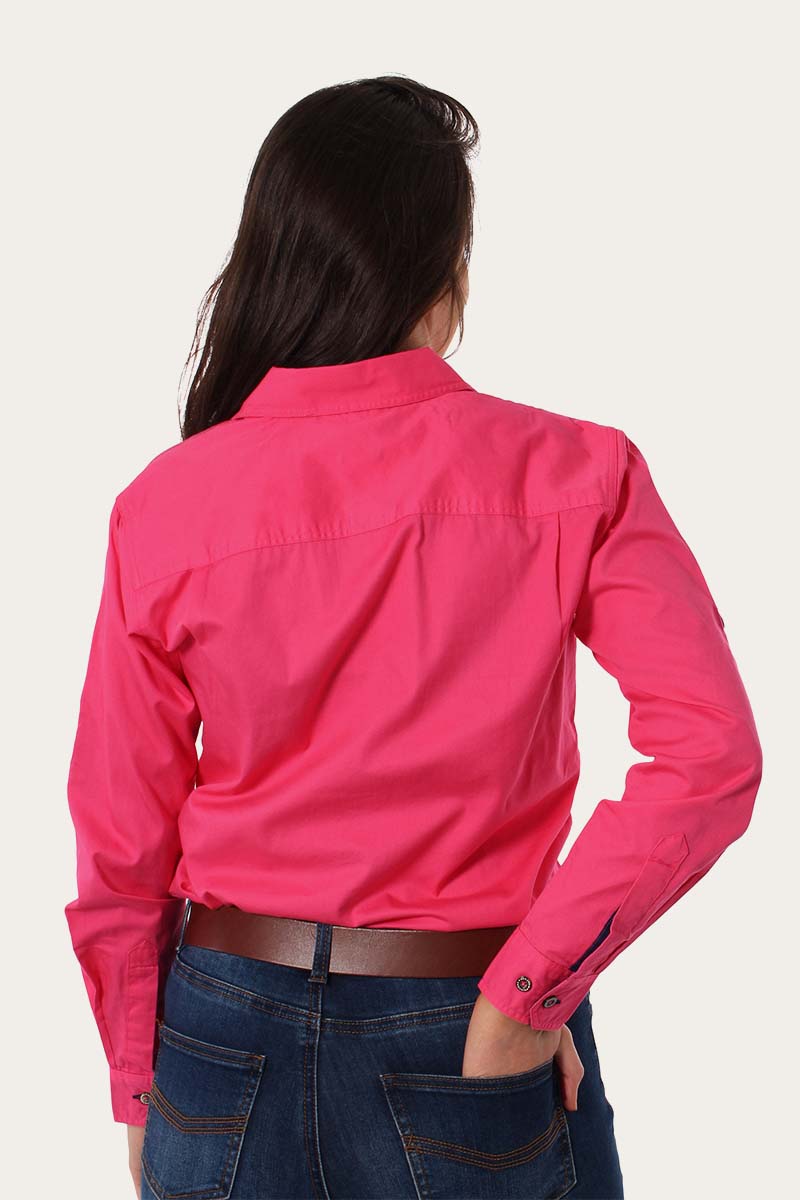 Pentecost River Womens Full Button Work Shirt - Melon