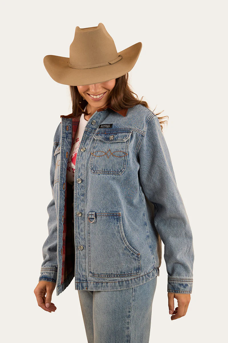 Rosebrook Womens Overshirt - Light Blue Wash