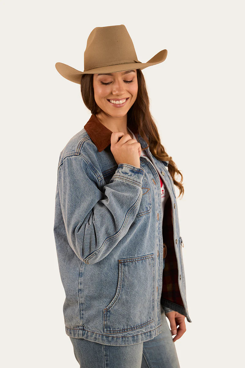 Rosebrook Womens Overshirt - Light Blue Wash