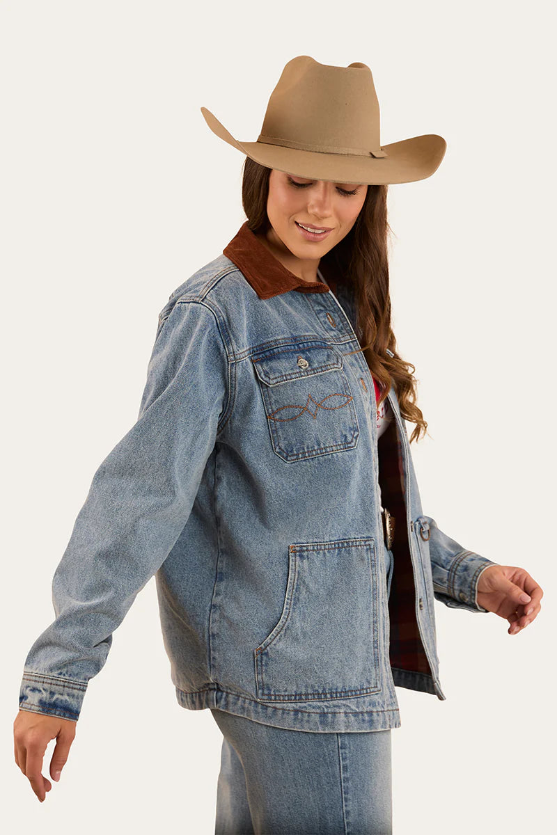 Rosebrook Womens Overshirt - Light Blue Wash