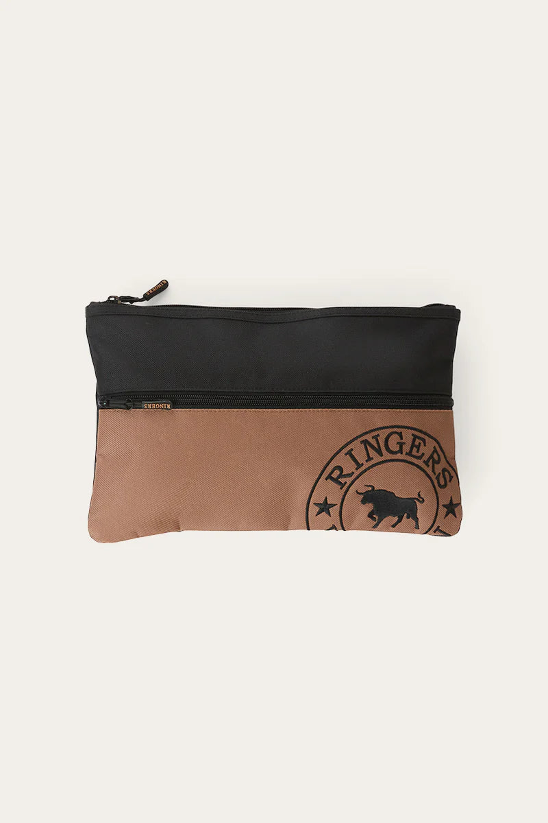 Spencer Pencil Case - Brown/Black