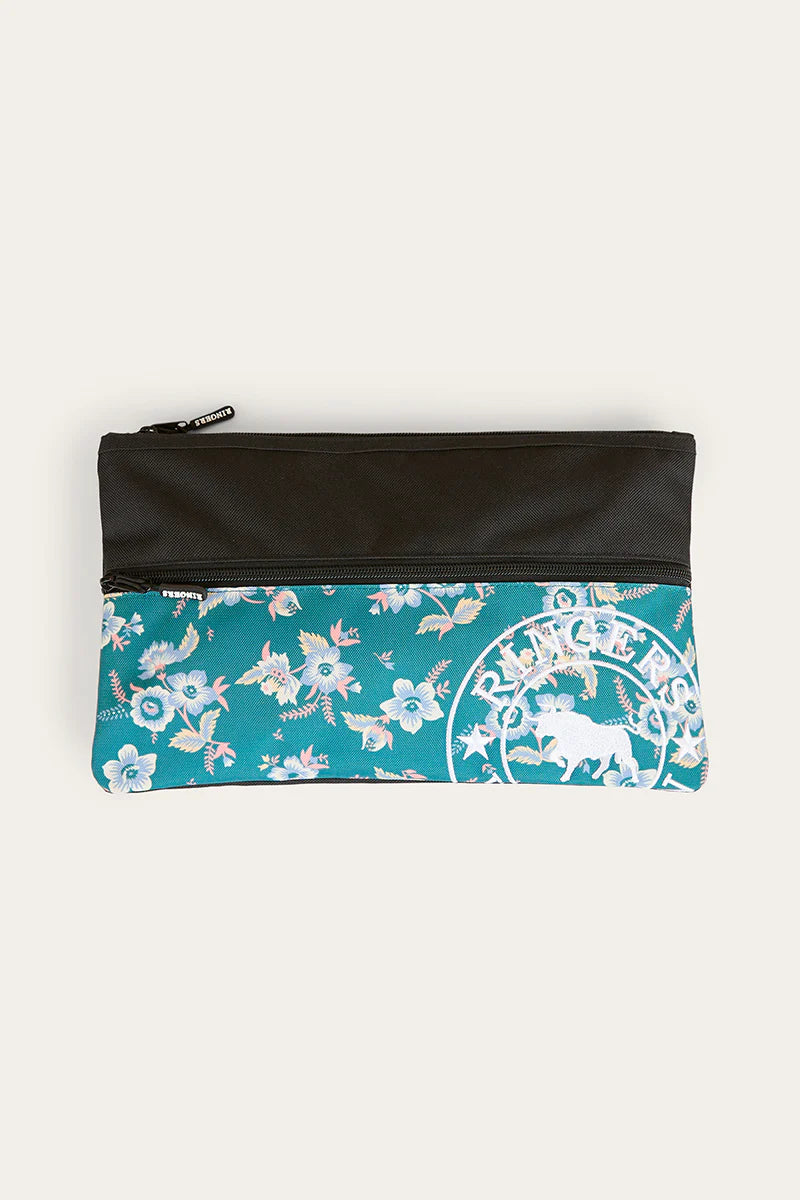 Spencer Pencil Case - Black/Floral
