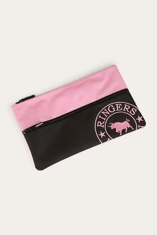 Spencer Pencil Case - Black/Pink