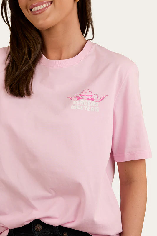 Country Club Womens Loose Fit T-Shirt - Ballet Pink