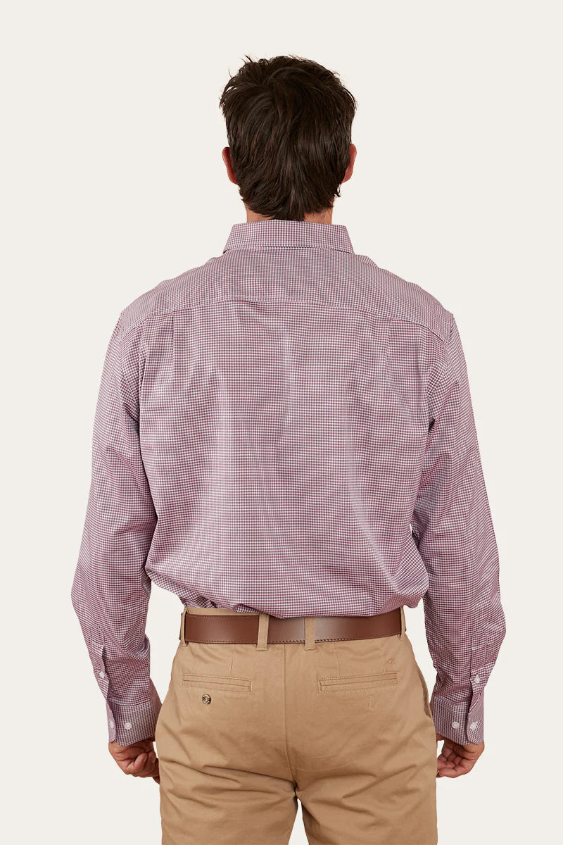 Heritage Mens Dress Shirt - Burgundy