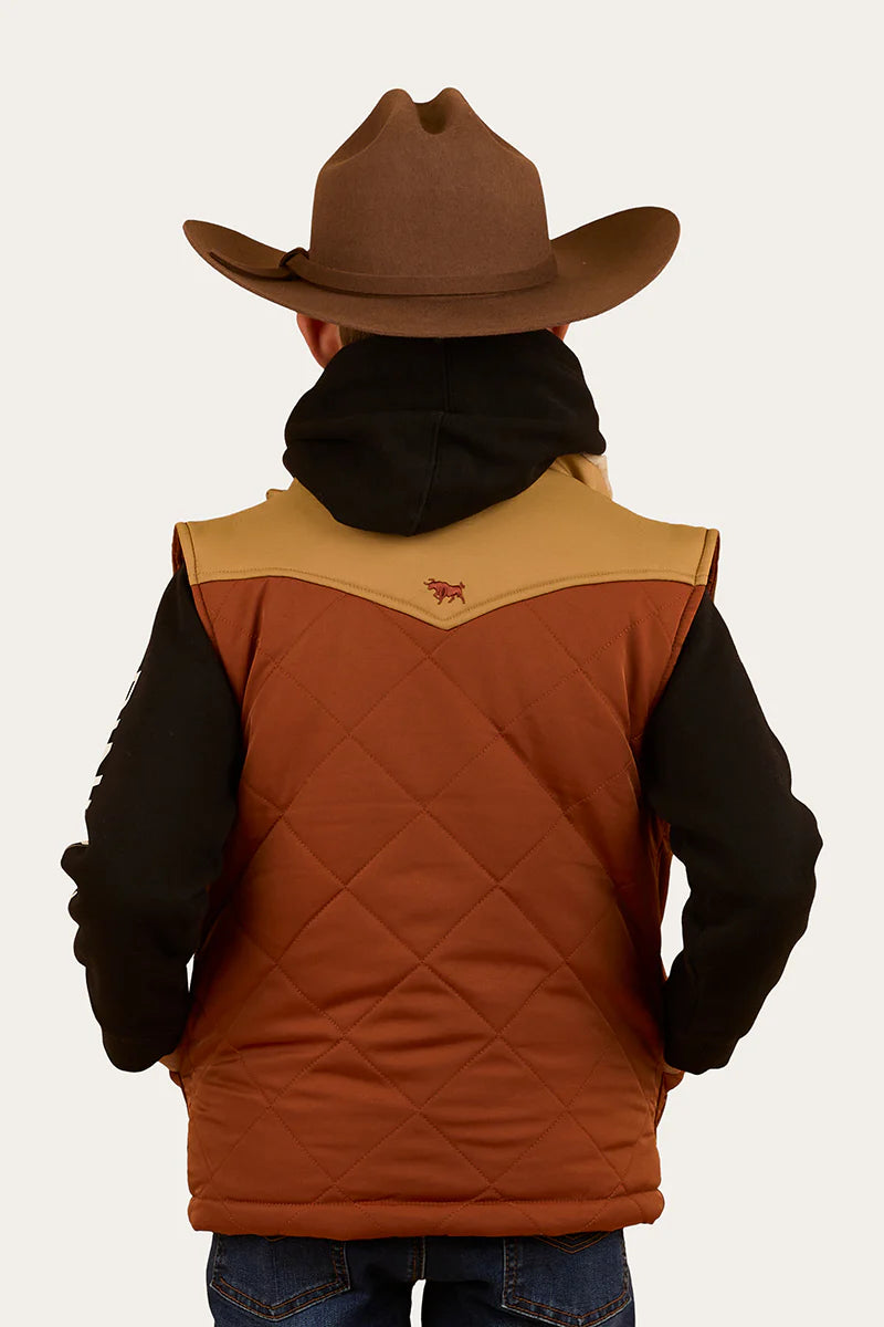 Kynuna Kids Puffer Vest - Tobacco/Tan