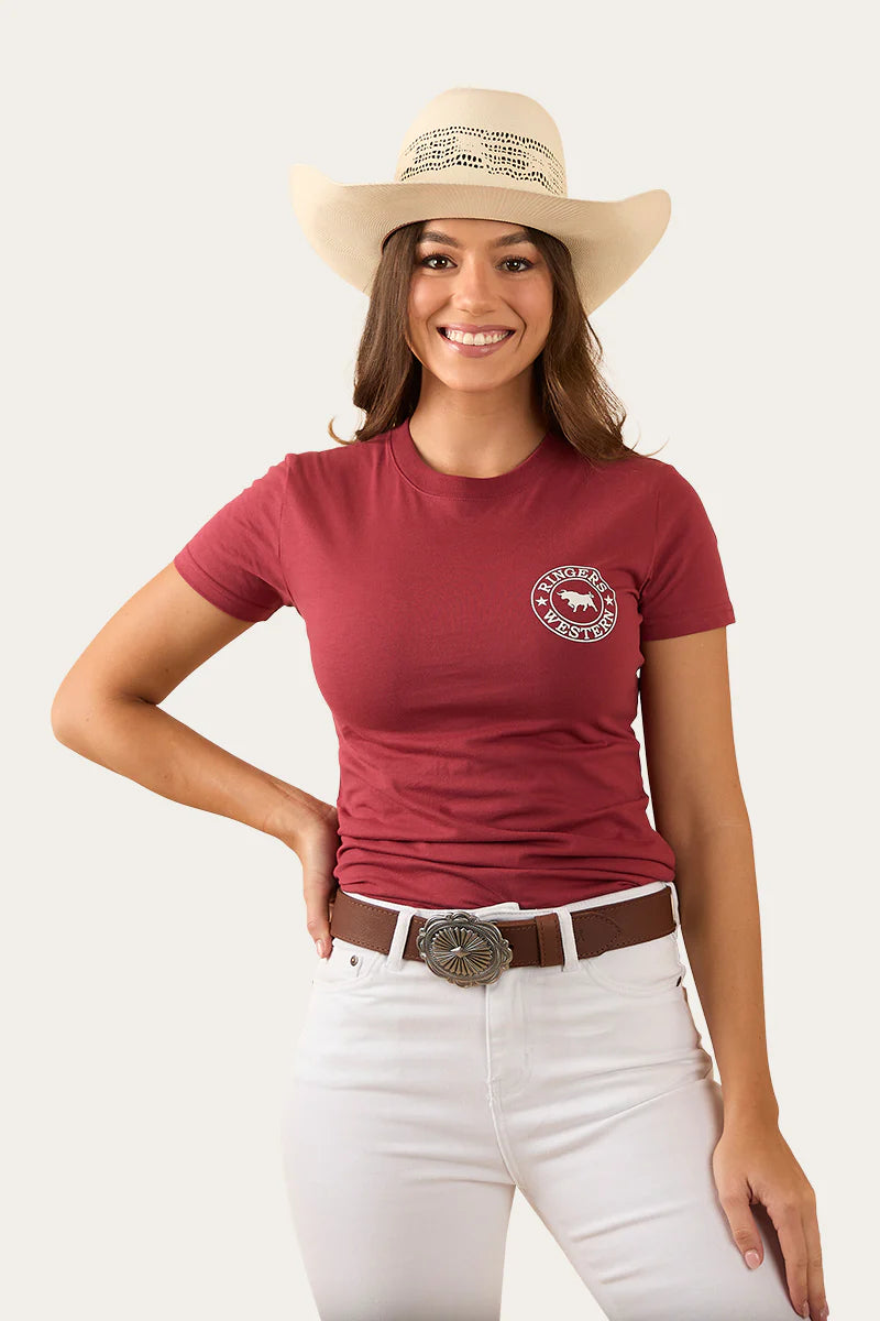 Signature Bull Womens Classic Fit T-Shirt Cedar