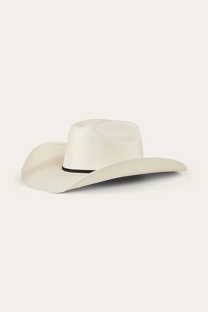 West Kids Paper Straw Hat - White