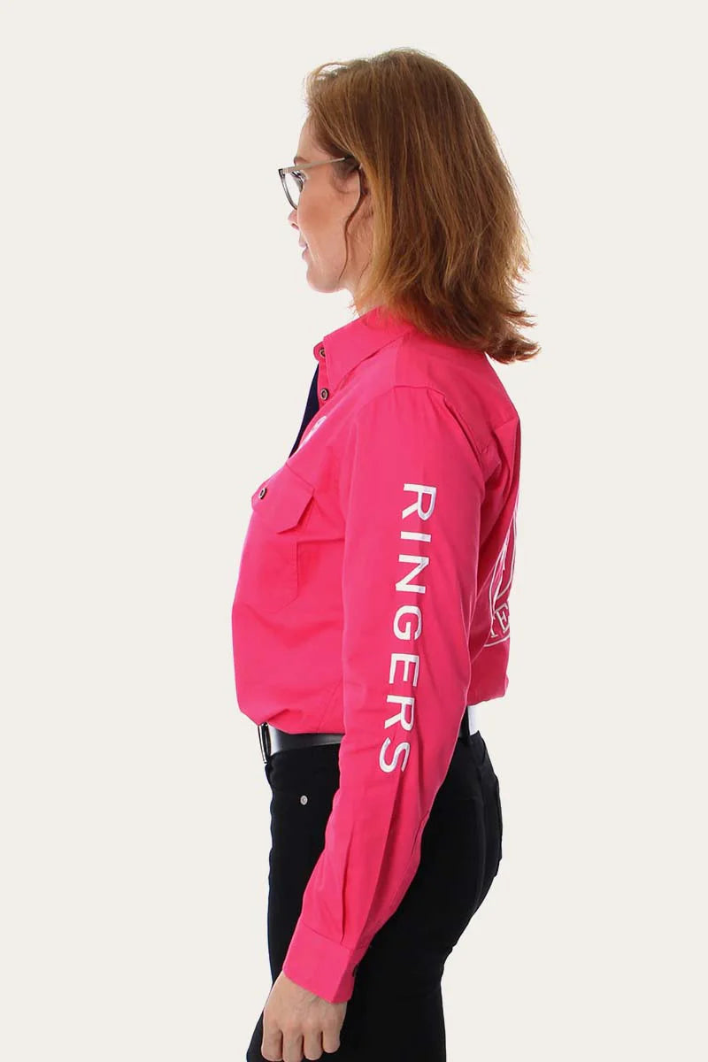 Signature Jillaroo Womens Full Button Work Shirt - Melon