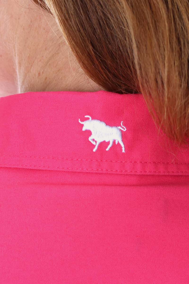 Signature Jillaroo Womens Full Button Work Shirt - Melon