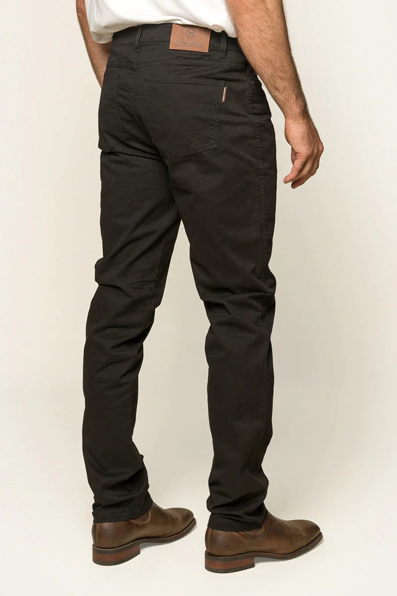 Avondale Mens 5 Pocket Stretch Drill Jean - Black