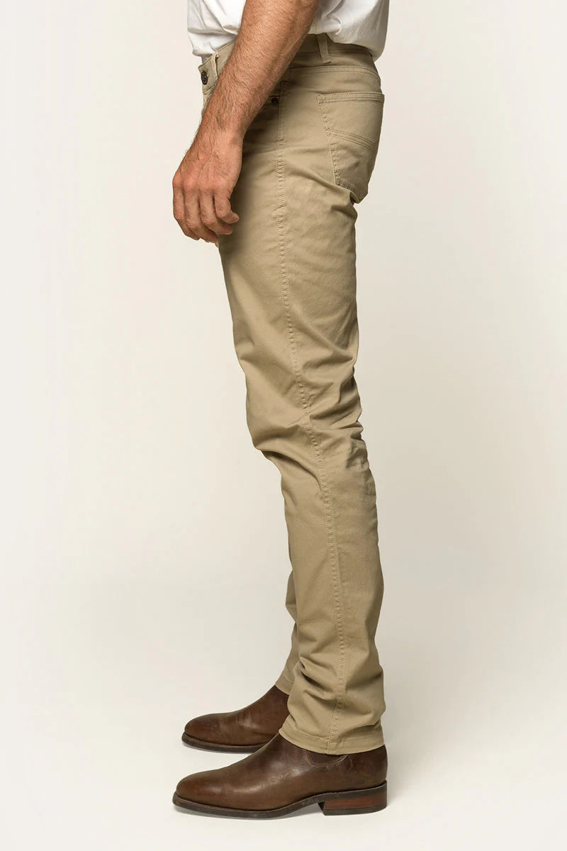 Avondale Mens 5 Pocket Stretch Drill Jean - Khaki