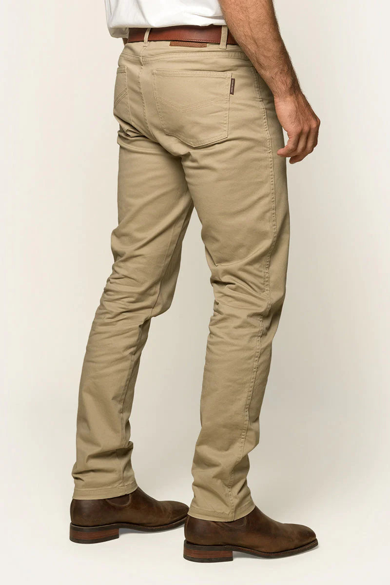Avondale Mens 5 Pocket Stretch Drill Jean - Khaki