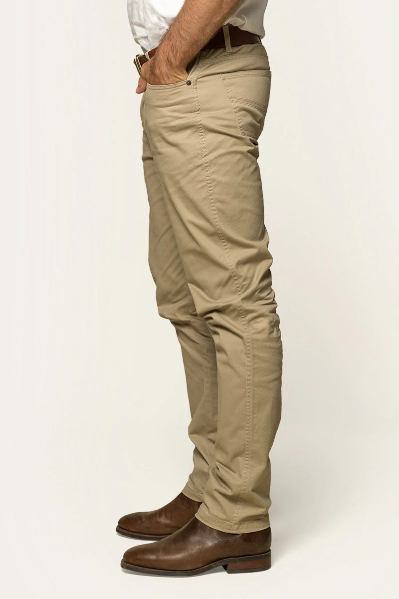 Avondale Mens 5 Pocket Stretch Drill Jean - Khaki