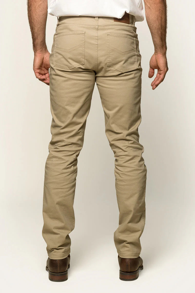 Avondale Mens 5 Pocket Stretch Drill Jean - Khaki