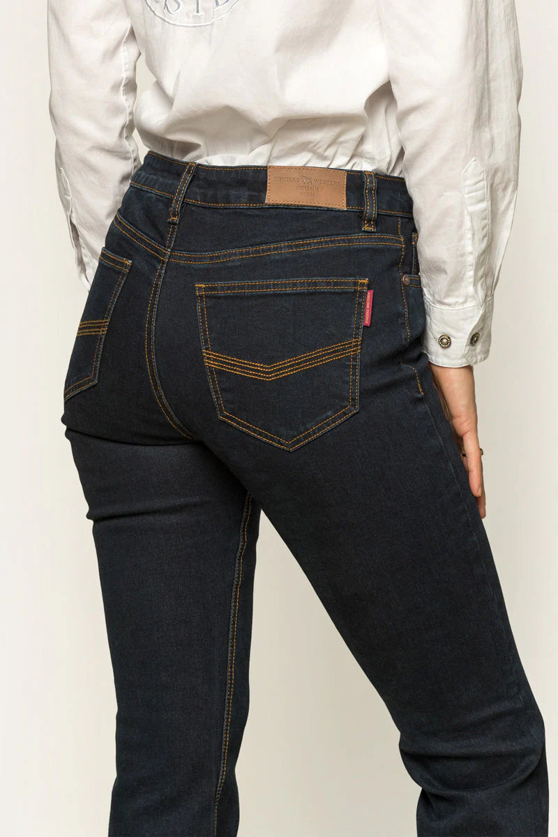 KATHERINE WOMENS MID RISE BOOTLEG - DARK BLUE - Ringers Western Toowoomba