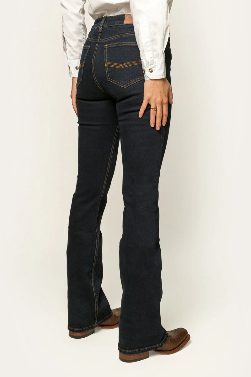 KATHERINE WOMENS MID RISE BOOTLEG - DARK BLUE - Ringers Western Toowoomba