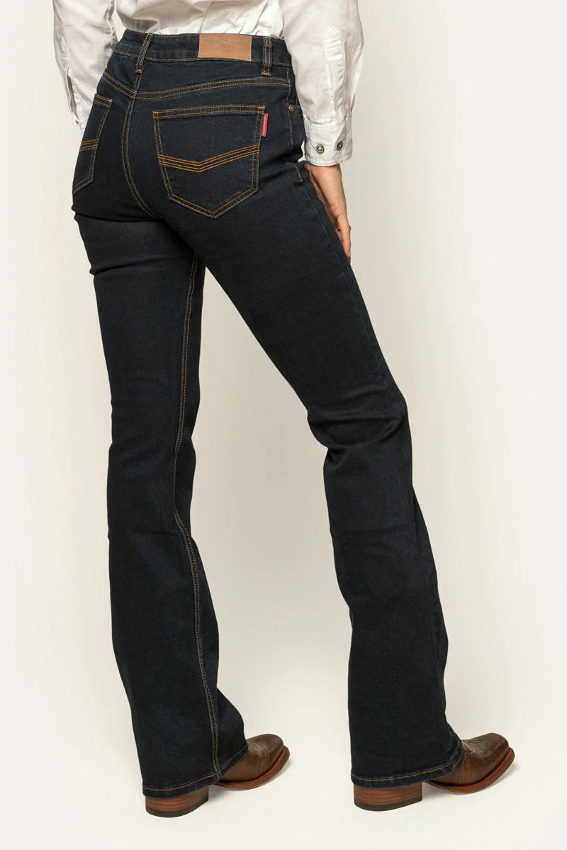KATHERINE WOMENS MID RISE BOOTLEG - DARK BLUE - Ringers Western Toowoomba