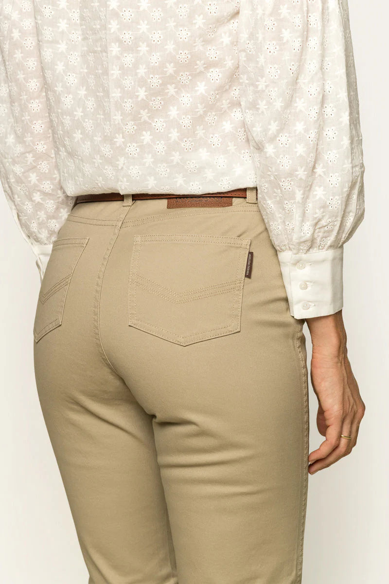 Mackenzie Womens 5 Pocket Stretch Drill Jean - Khaki