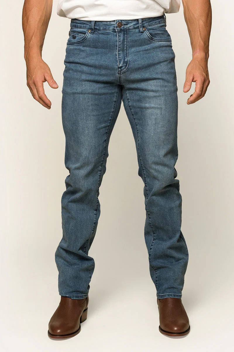 Mitchell Mens Straight Leg Jean - Light Blue - Ringers Western Toowoomba
